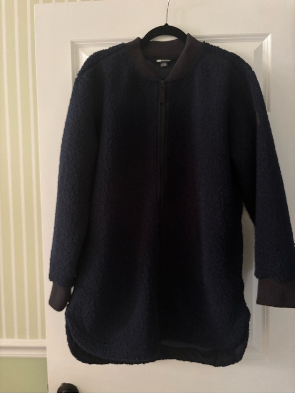Outdoor Research Navy Zip-Front Teddy Jacket